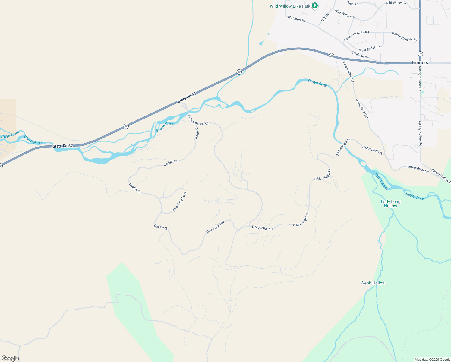 map of restaurants, bars, coffee shops, grocery stores, and more near 7417 North Victory Ranch Drive in Heber City