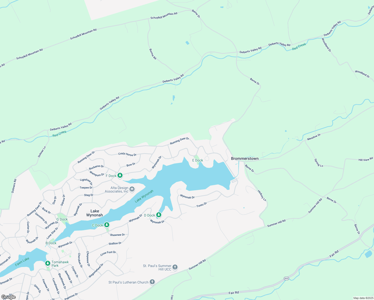 map of restaurants, bars, coffee shops, grocery stores, and more near 1541 Wynonah Drive in Auburn