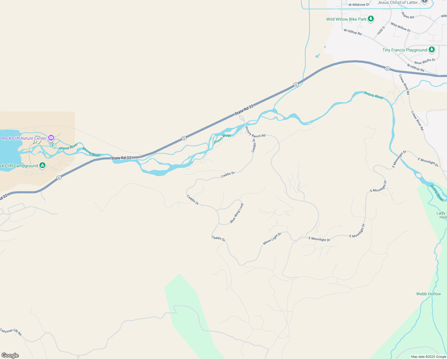 map of restaurants, bars, coffee shops, grocery stores, and more near 7520 Caddis Drive in Heber City