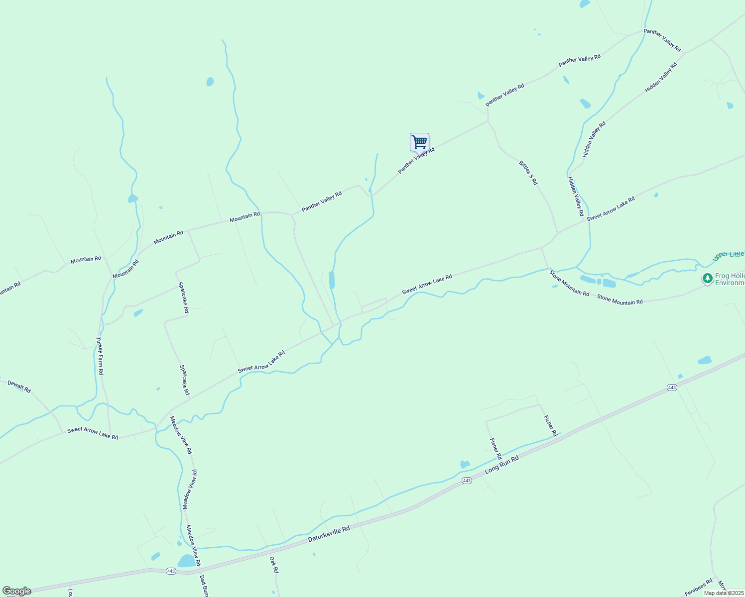 map of restaurants, bars, coffee shops, grocery stores, and more near 3887 Sweet Arrow Lake Road in Pine Grove