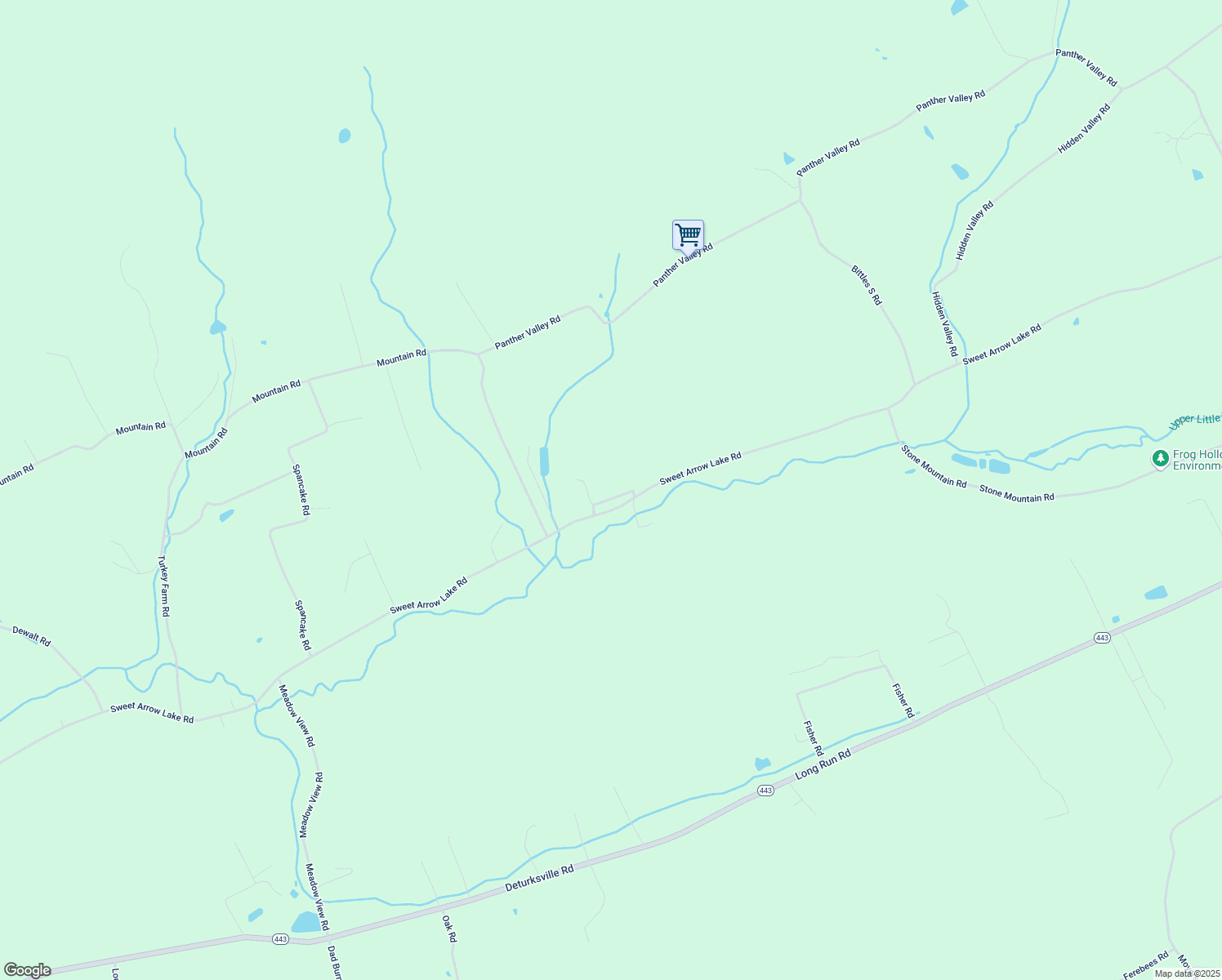 map of restaurants, bars, coffee shops, grocery stores, and more near 3887 Sweet Arrow Lake Road in Pine Grove