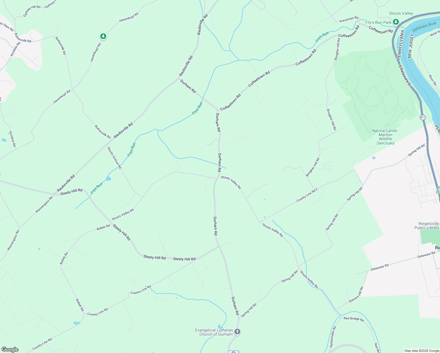 map of restaurants, bars, coffee shops, grocery stores, and more near 220 Stouts Valley Road in Northampton County