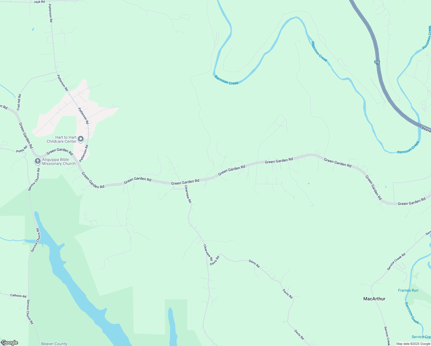 map of restaurants, bars, coffee shops, grocery stores, and more near 3746 Green Garden Rd in Aliquippa