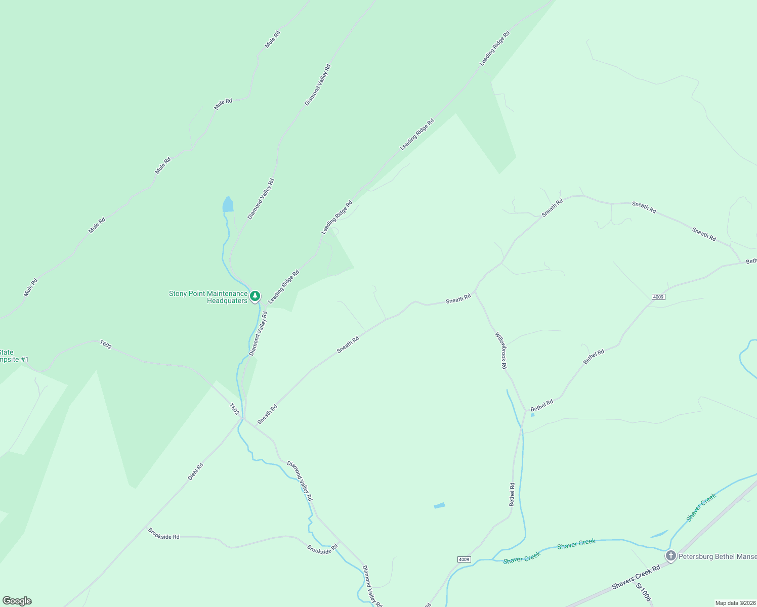map of restaurants, bars, coffee shops, grocery stores, and more near Whispering Pines in Huntingdon County