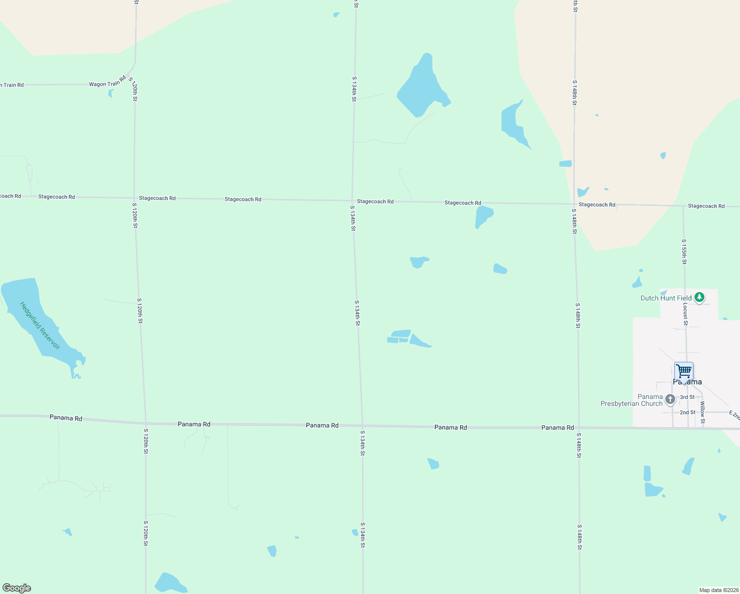 map of restaurants, bars, coffee shops, grocery stores, and more near 21200 South 134th Street in Hickman