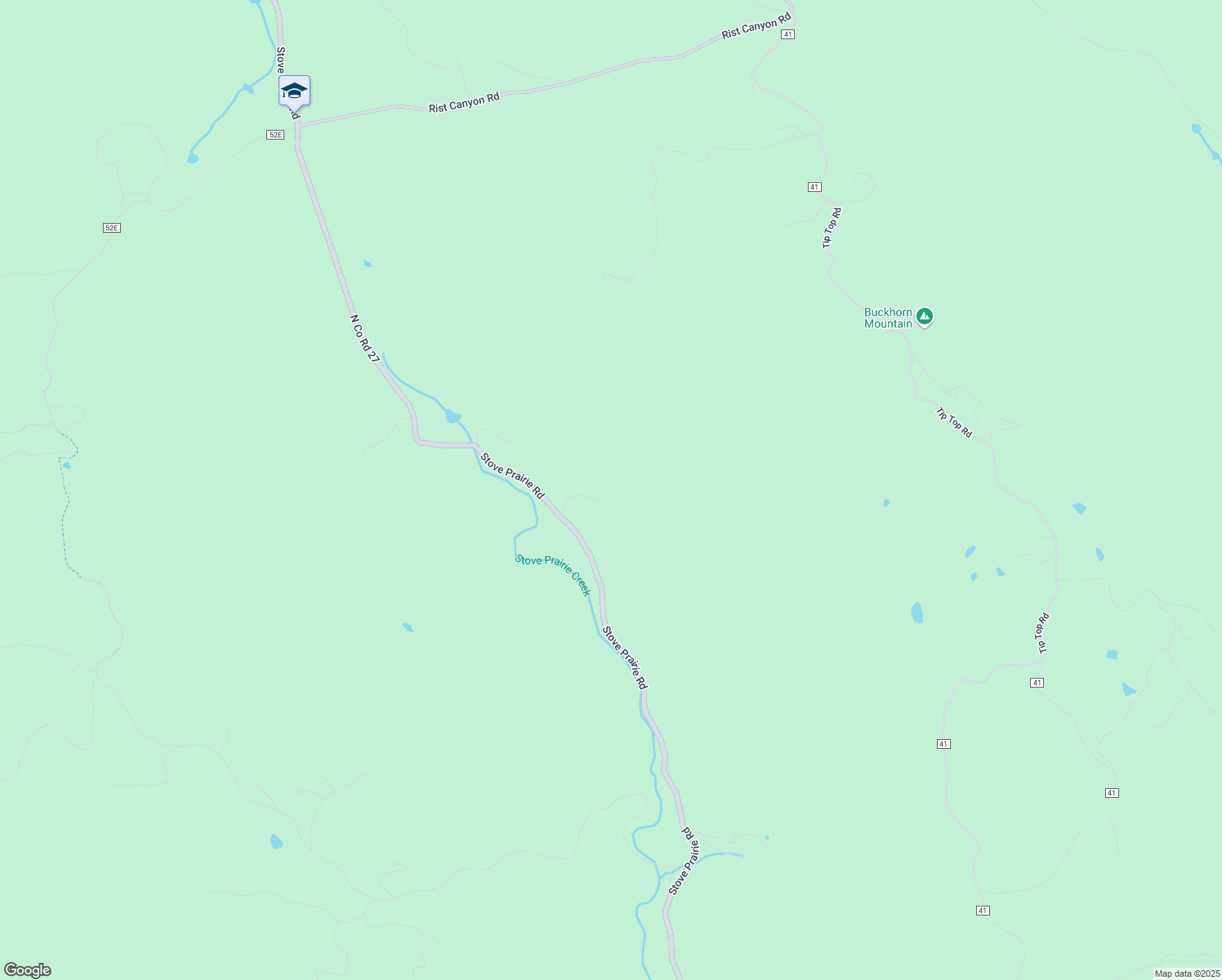 map of restaurants, bars, coffee shops, grocery stores, and more near 2408 Stove Prairie Road in Bellvue