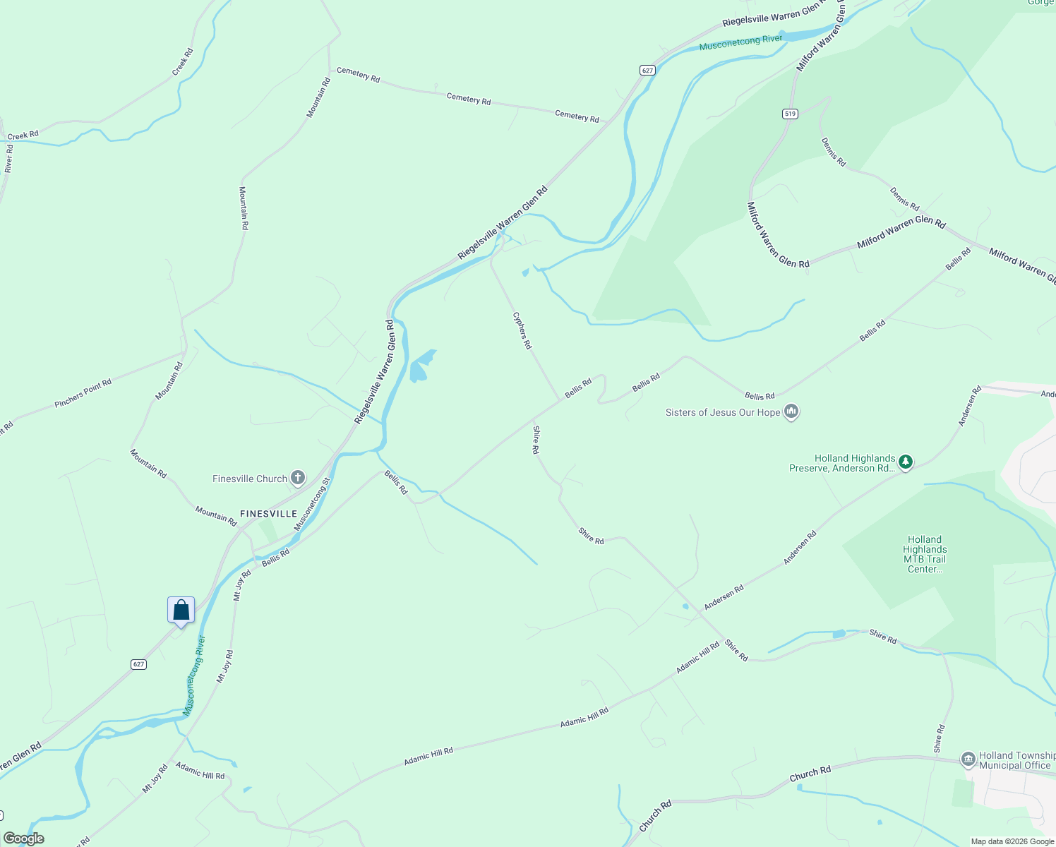 map of restaurants, bars, coffee shops, grocery stores, and more near 223 Bellis Road in Milford