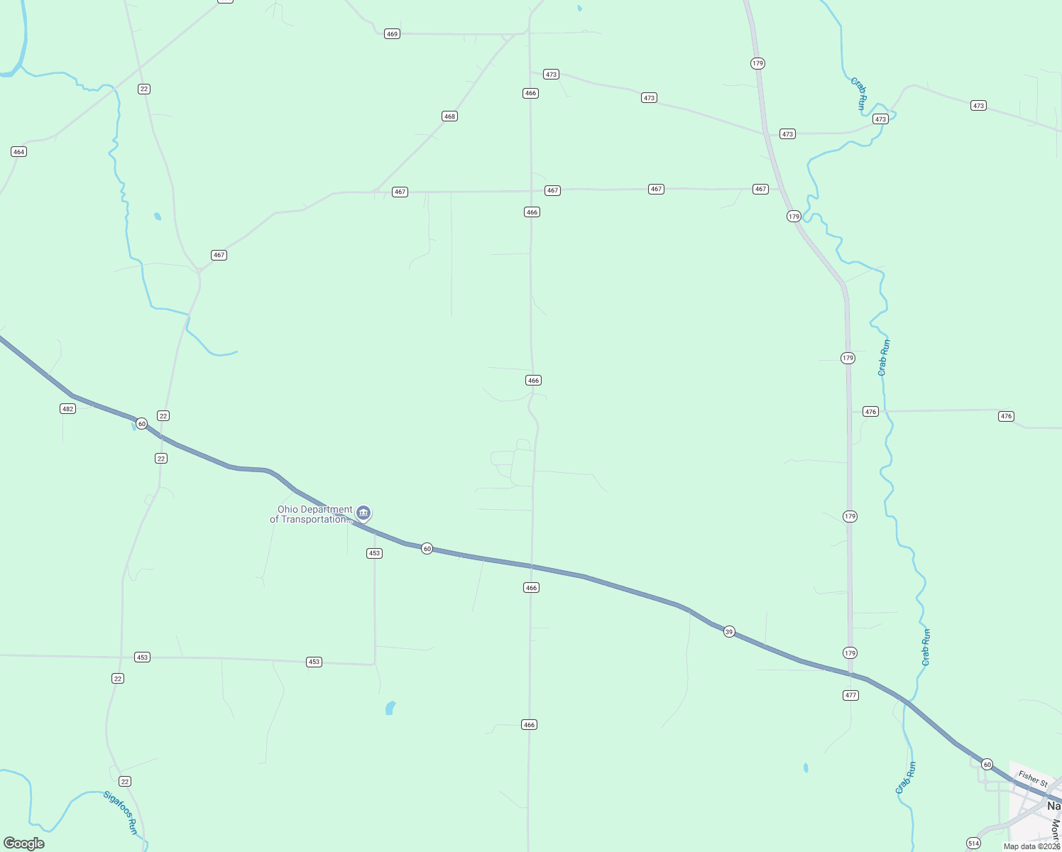 map of restaurants, bars, coffee shops, grocery stores, and more near 7071 TR 466 in Lakeville
