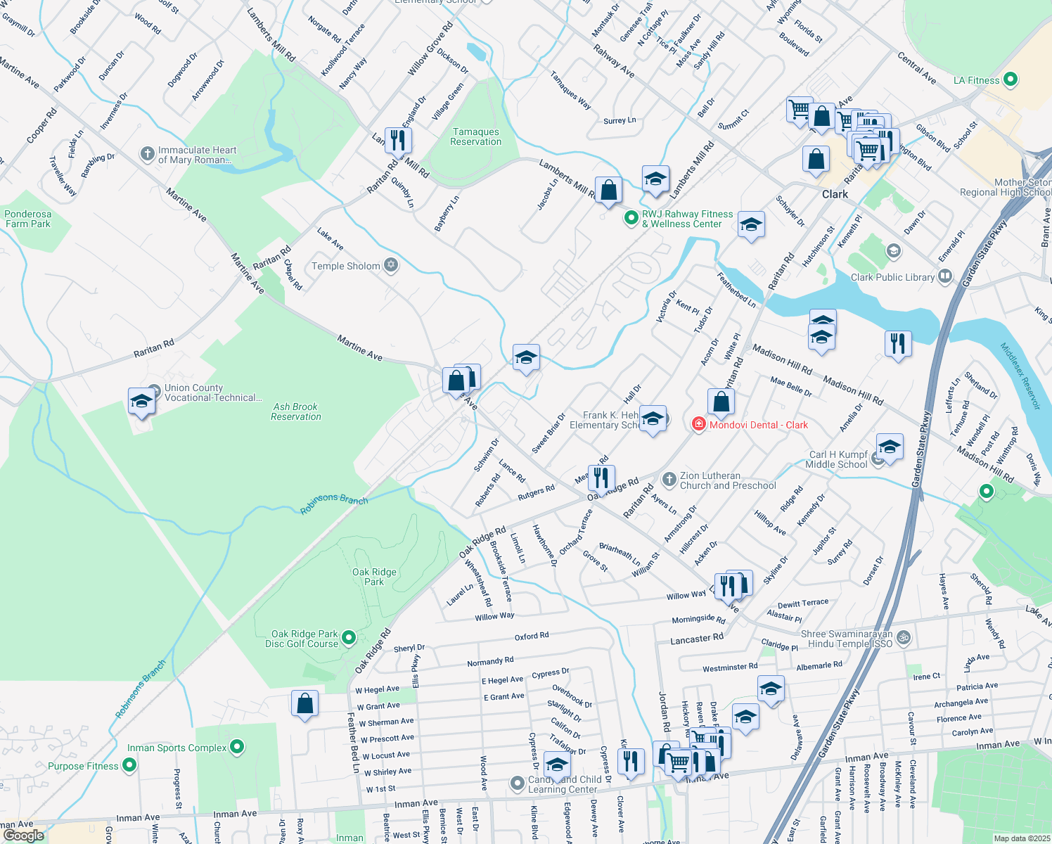 55 Briarwood Path, Clark NJ Walk Score