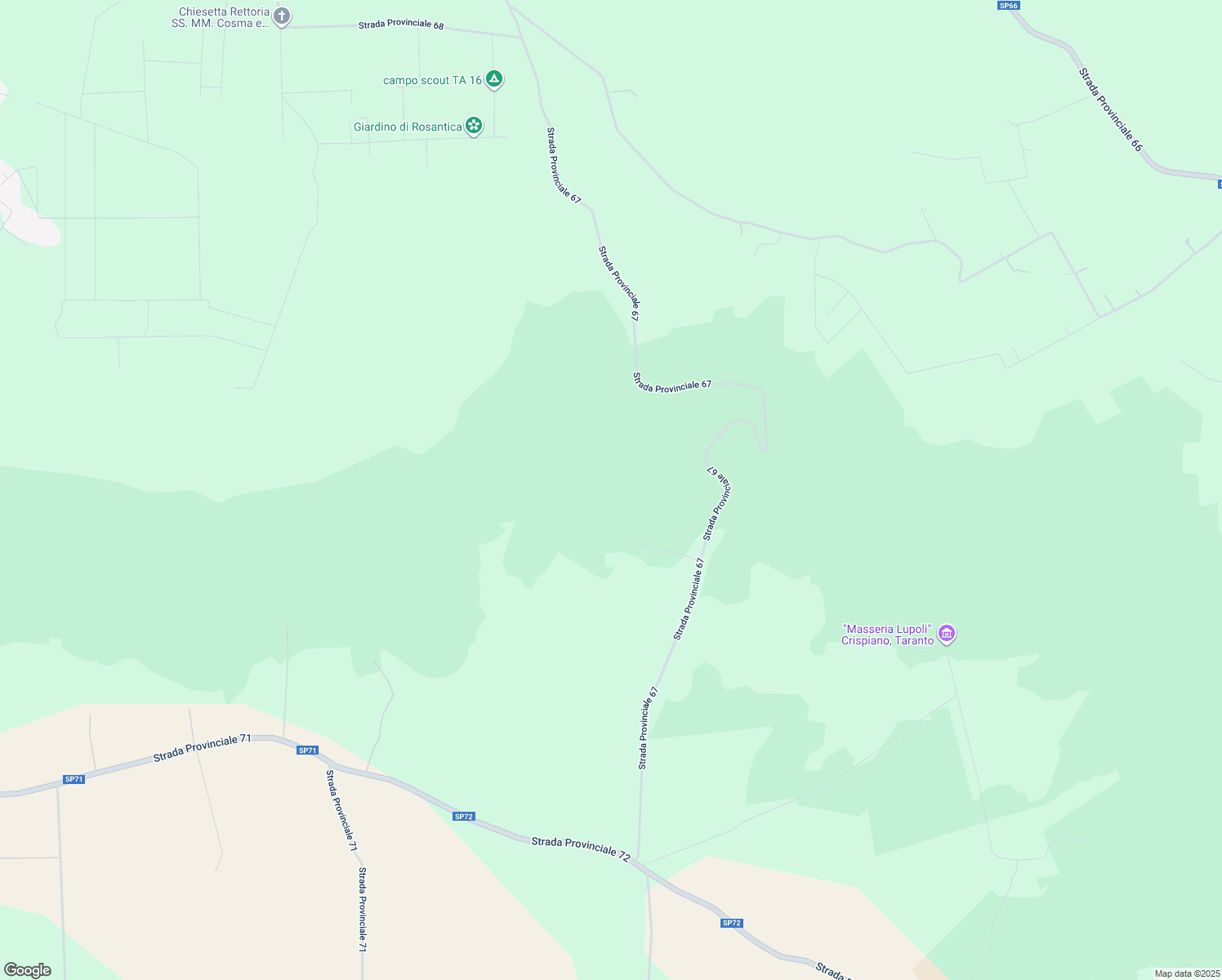 map of restaurants, bars, coffee shops, grocery stores, and more near in Province of Taranto