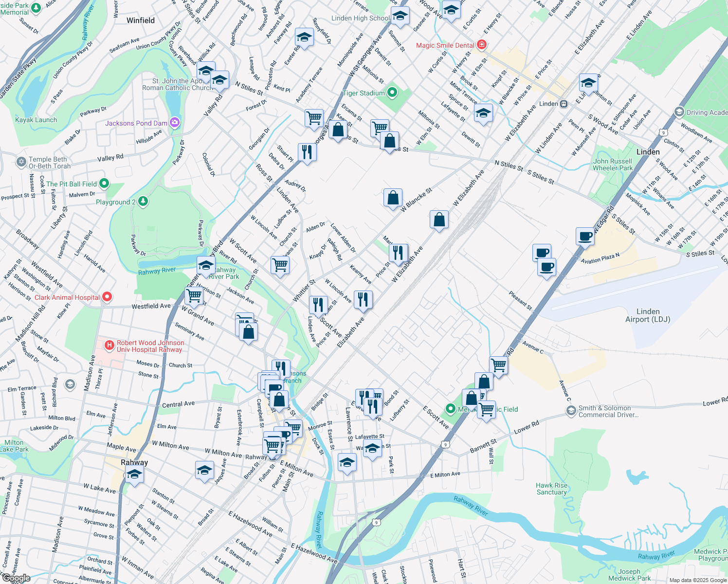 Price Street, Rahway NJ Walk Score