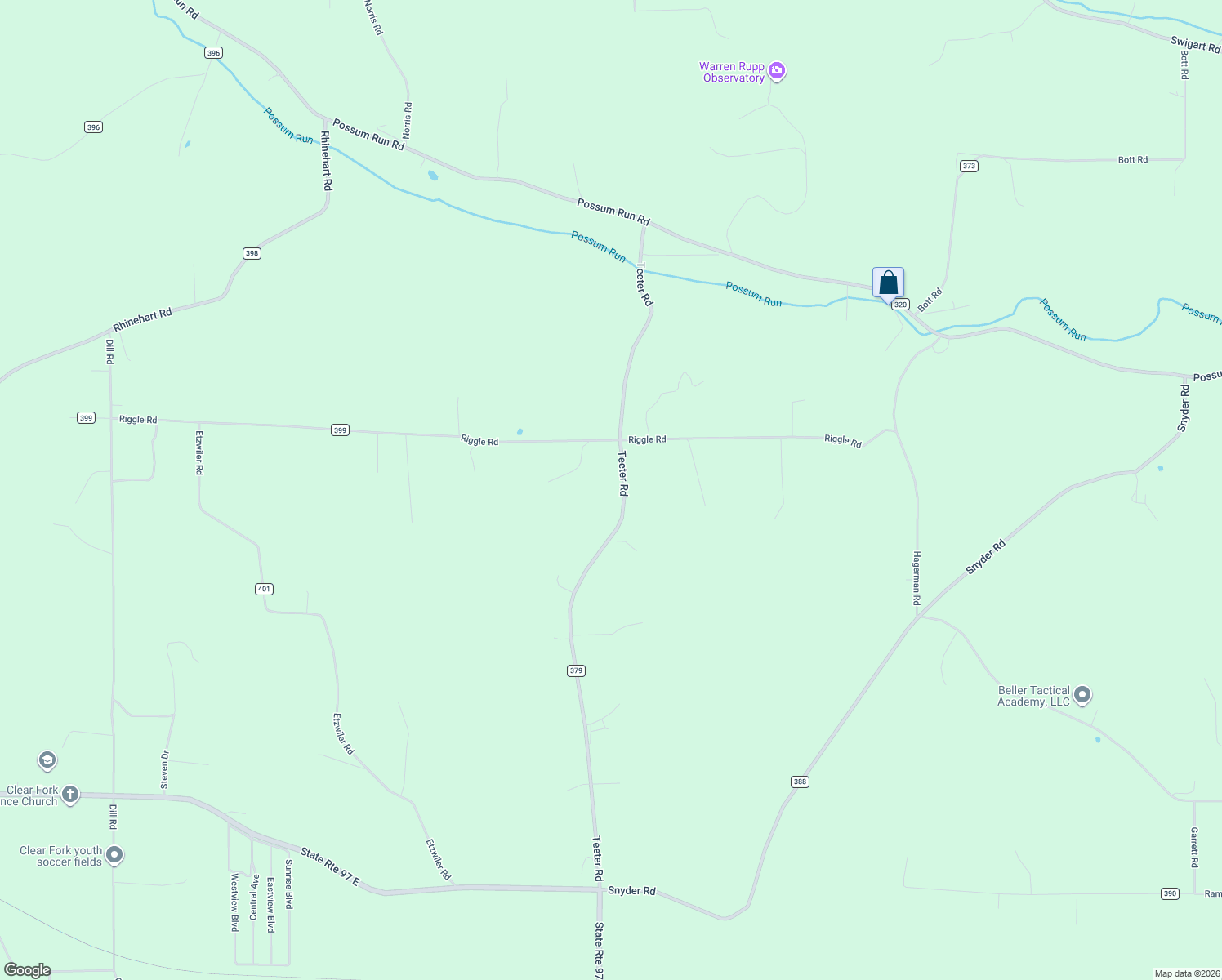 map of restaurants, bars, coffee shops, grocery stores, and more near 4986 Teeter Rd in Butler