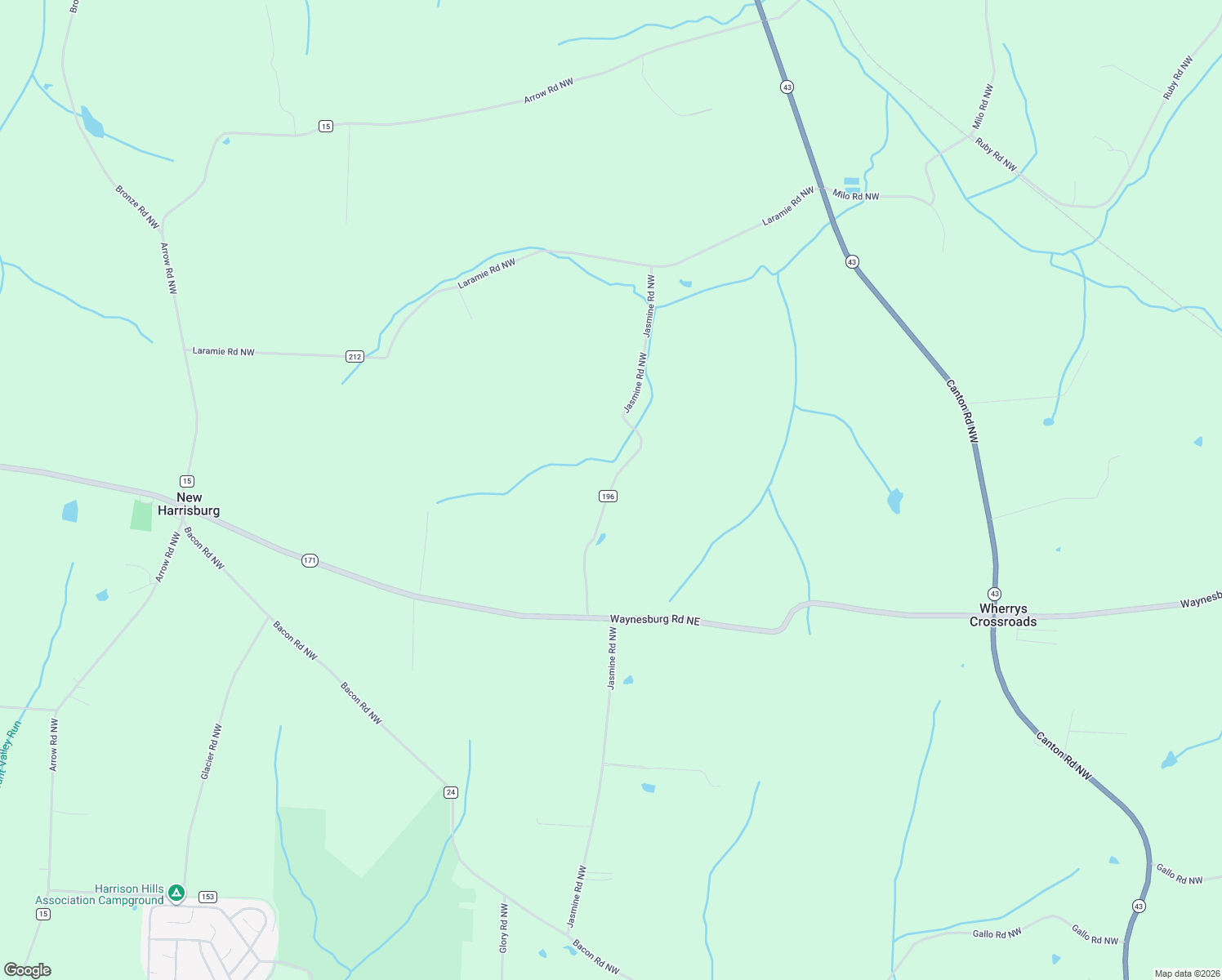 map of restaurants, bars, coffee shops, grocery stores, and more near 3045 Jasmine Road Northwest in Carrollton