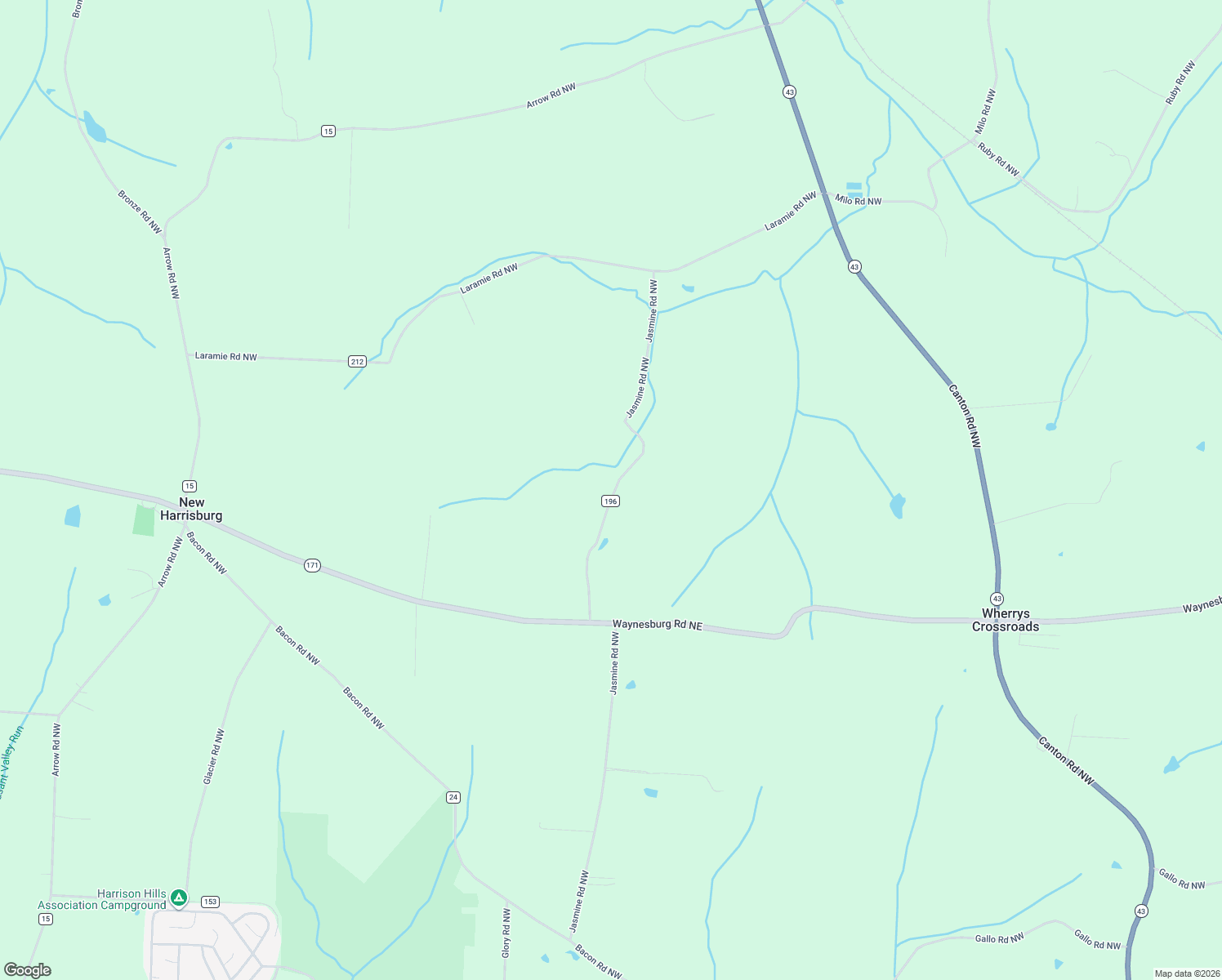 map of restaurants, bars, coffee shops, grocery stores, and more near 3045 Jasmine Road Northwest in Carrollton