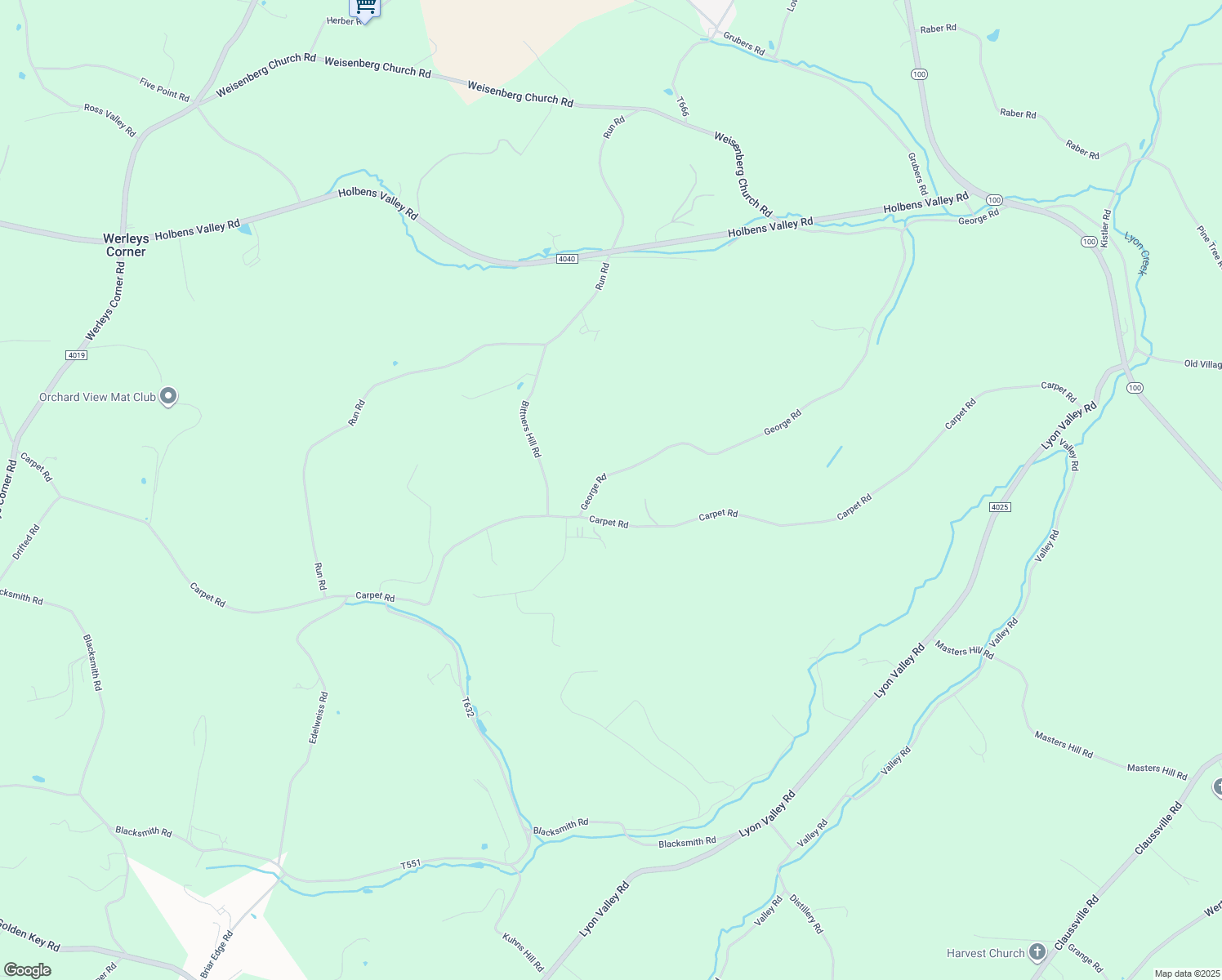 map of restaurants, bars, coffee shops, grocery stores, and more near 8166 George Rd in New Tripoli