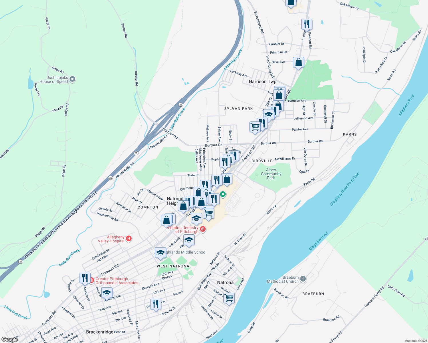 1306 Pennsylvania Avenue, Natrona Heights PA Walk Score