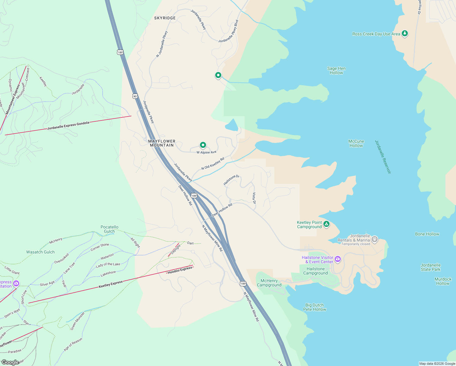 map of restaurants, bars, coffee shops, grocery stores, and more near 1435 Still Water Drive in Heber City