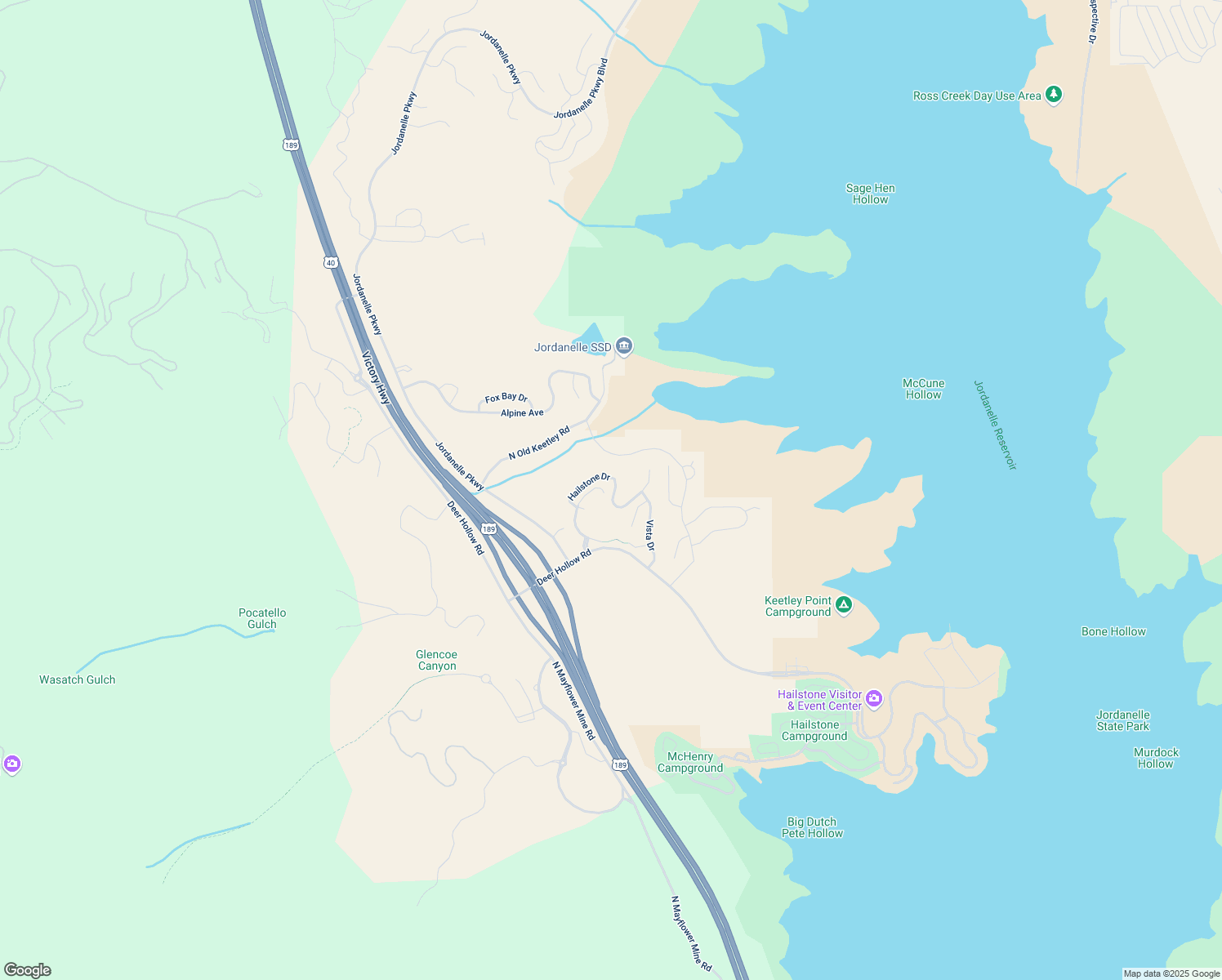 map of restaurants, bars, coffee shops, grocery stores, and more near 1481 Still Water Drive in Heber City