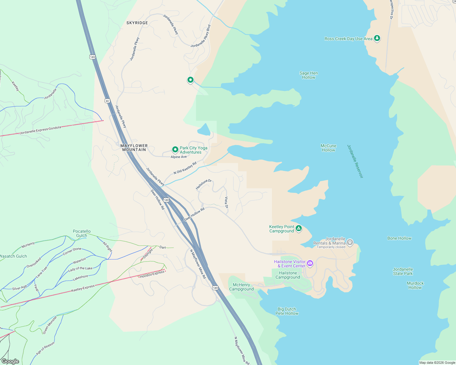 map of restaurants, bars, coffee shops, grocery stores, and more near 1280 Hailstone Drive in Heber City