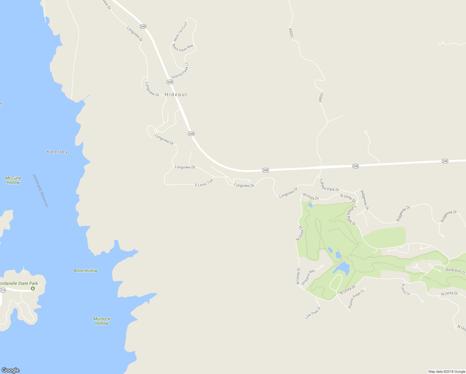 map of restaurants, bars, coffee shops, grocery stores, and more near 10231 North Rustler Court in Hideout