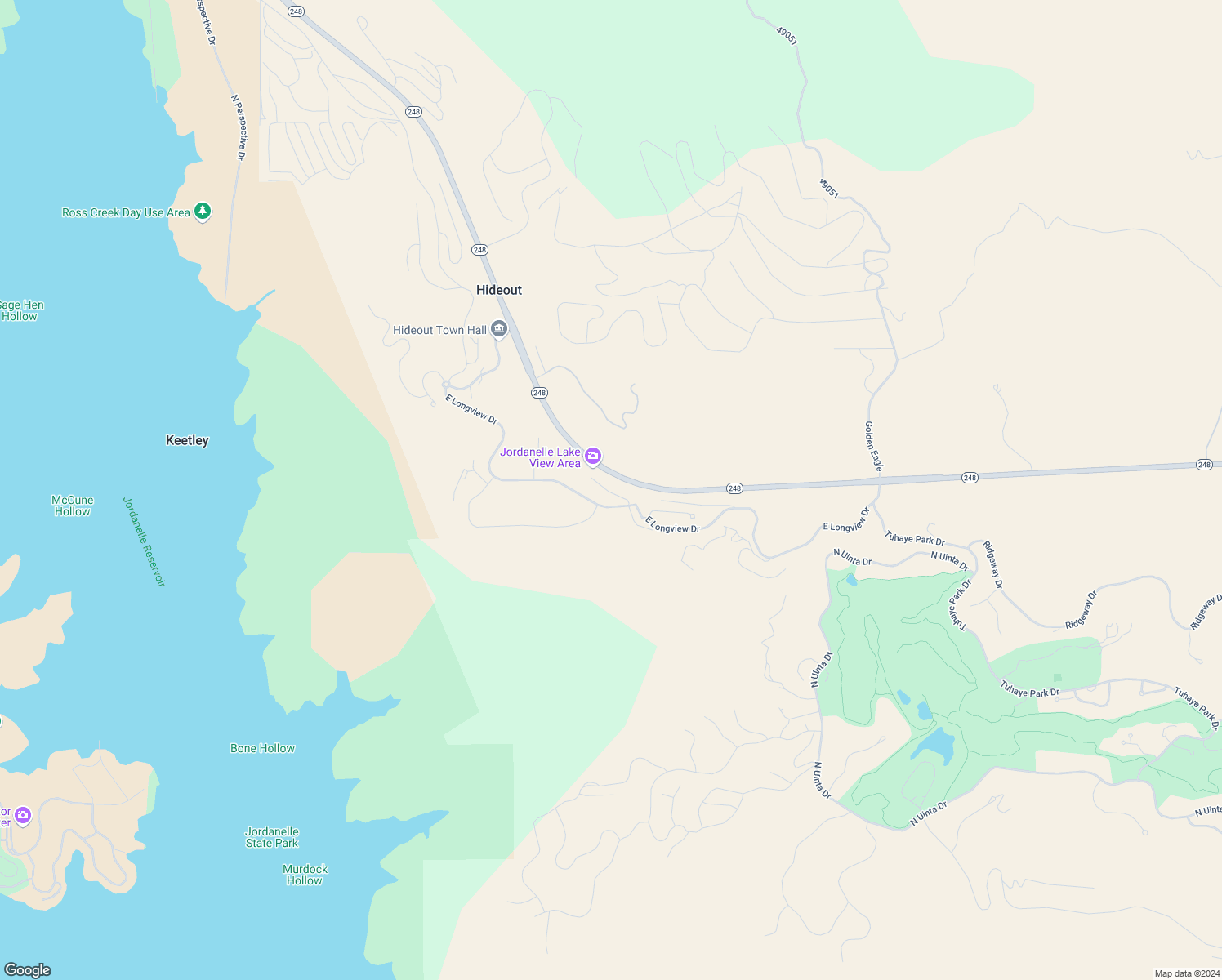 map of restaurants, bars, coffee shops, grocery stores, and more near 10338 North Sightline Circle in Hideout