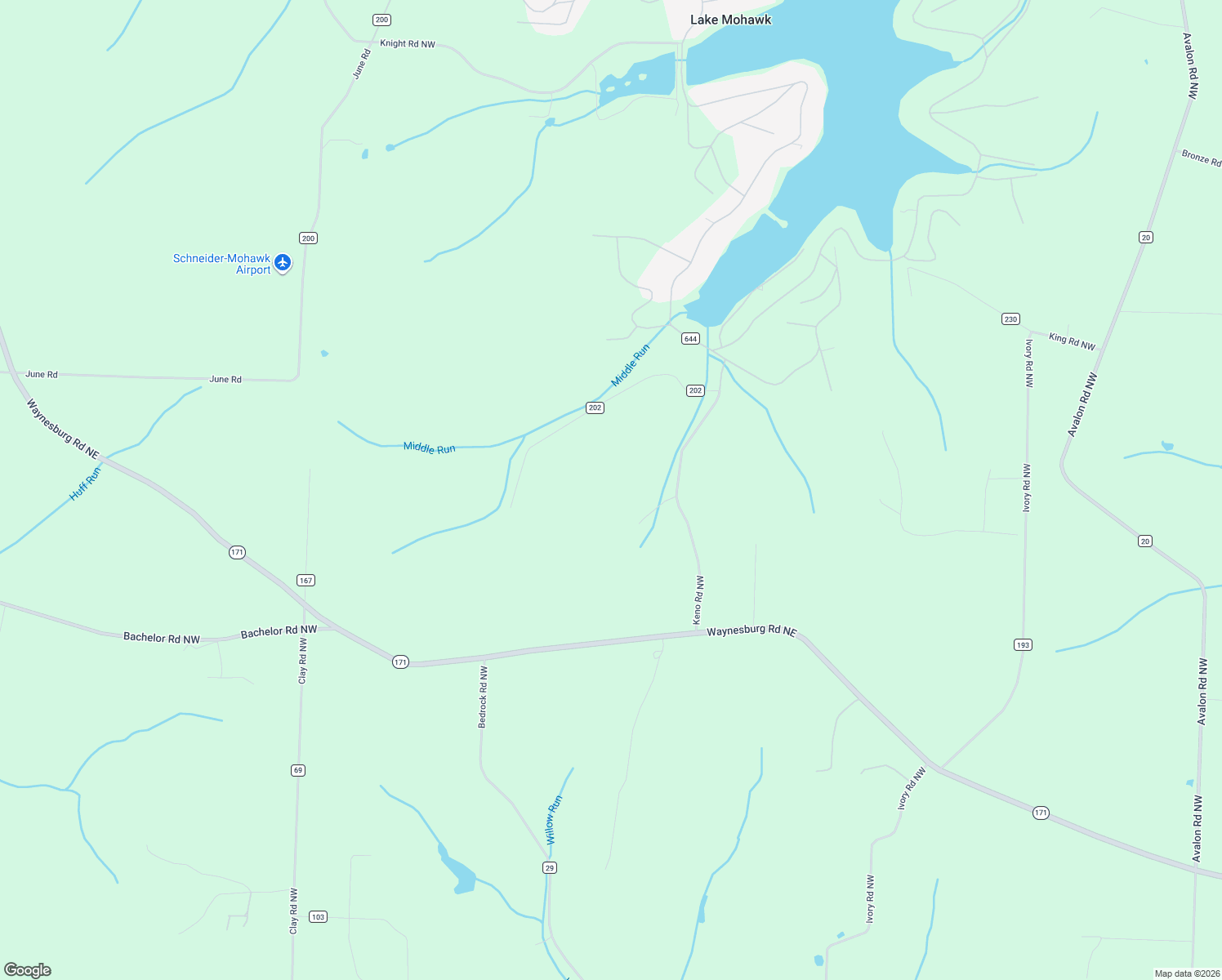 map of restaurants, bars, coffee shops, grocery stores, and more near in Lake Mohawk