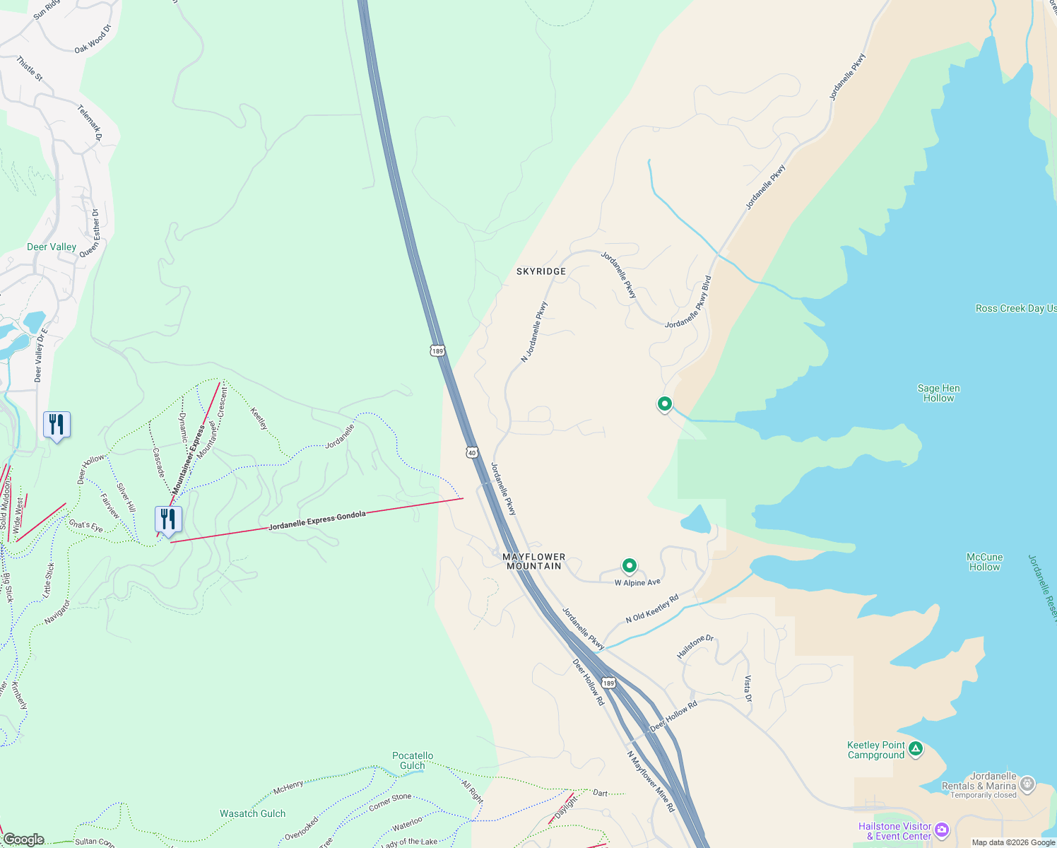 map of restaurants, bars, coffee shops, grocery stores, and more near 2071 Pinnacle Lane in Heber City