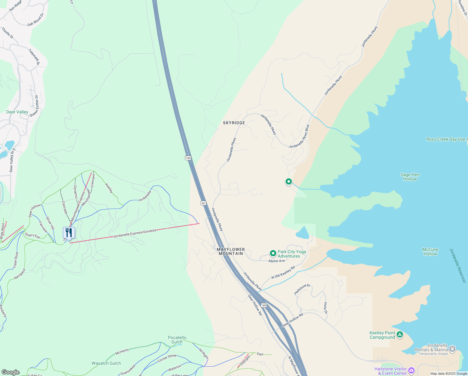 map of restaurants, bars, coffee shops, grocery stores, and more near 2022 Pinnacle Lane in Heber City