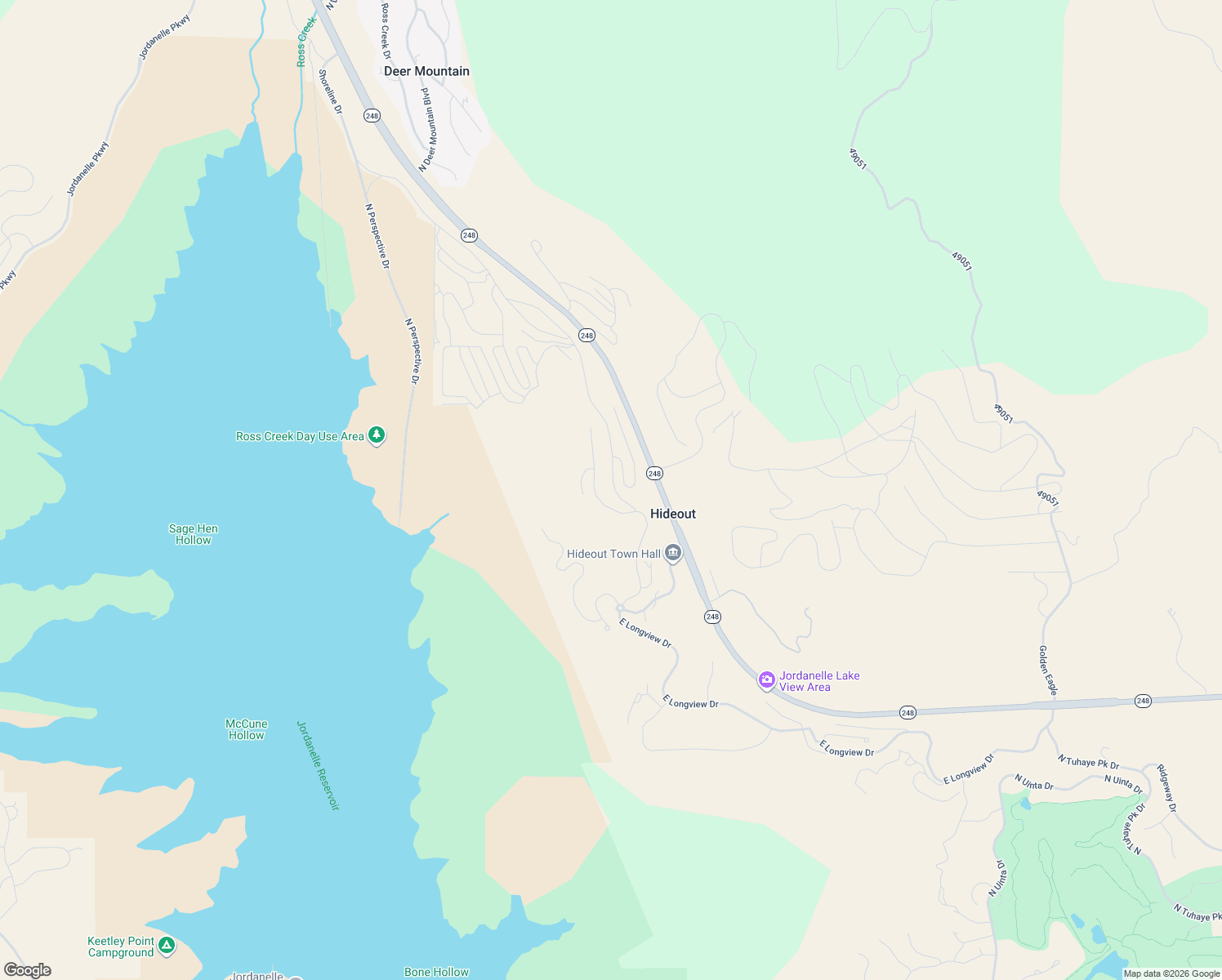 map of restaurants, bars, coffee shops, grocery stores, and more near 11125 Shoreline Drive in Hideout