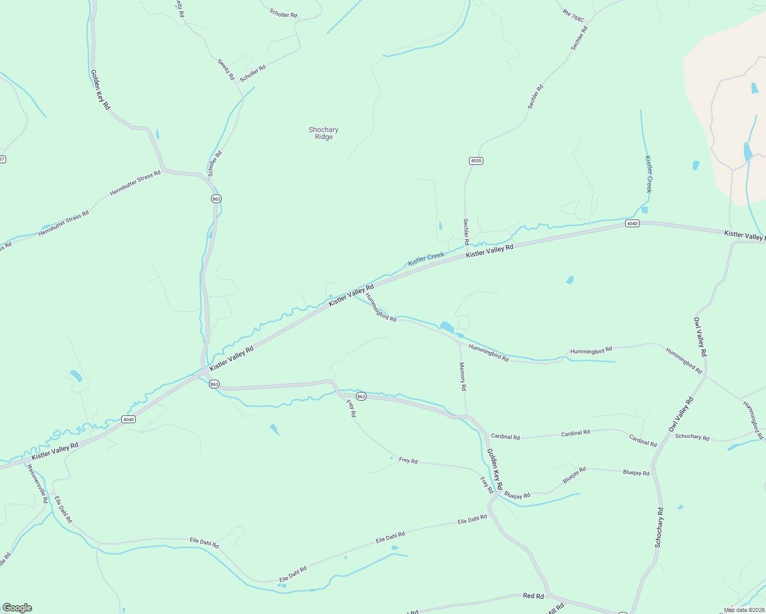 map of restaurants, bars, coffee shops, grocery stores, and more near 8768 Hummingbird Road in Kempton
