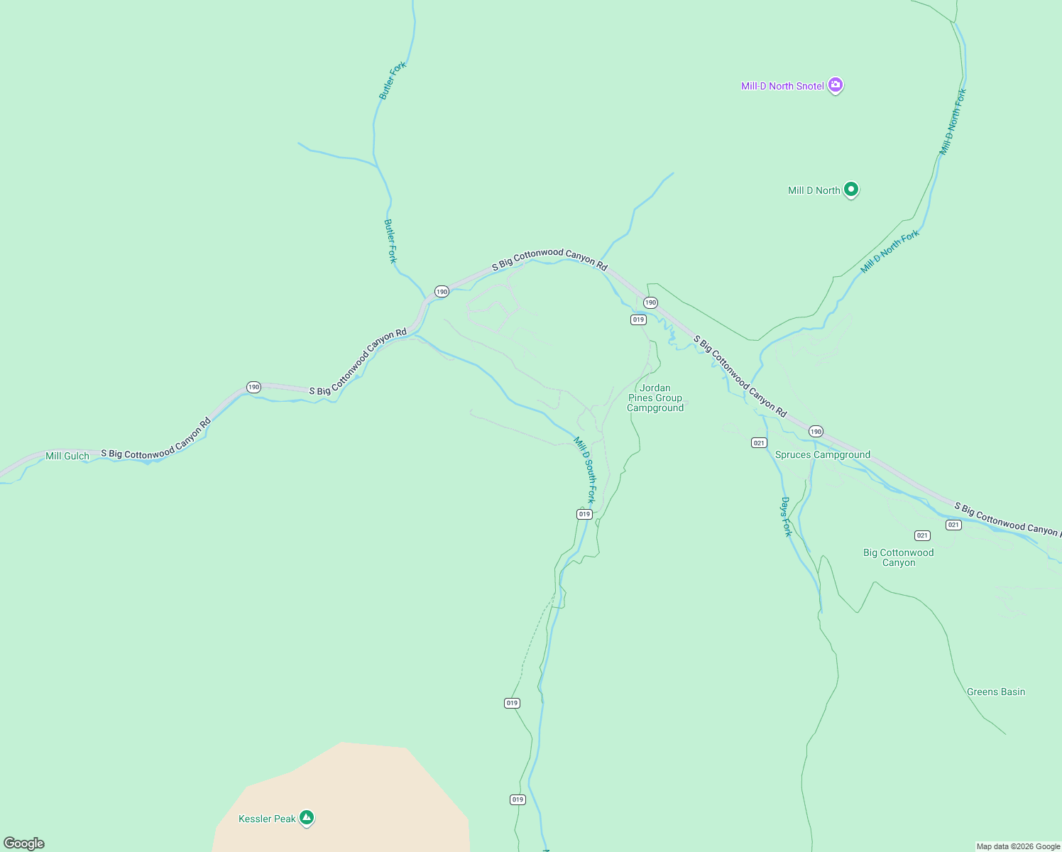 map of restaurants, bars, coffee shops, grocery stores, and more near 9484 Big Cottonwood Canyon Road in Brighton