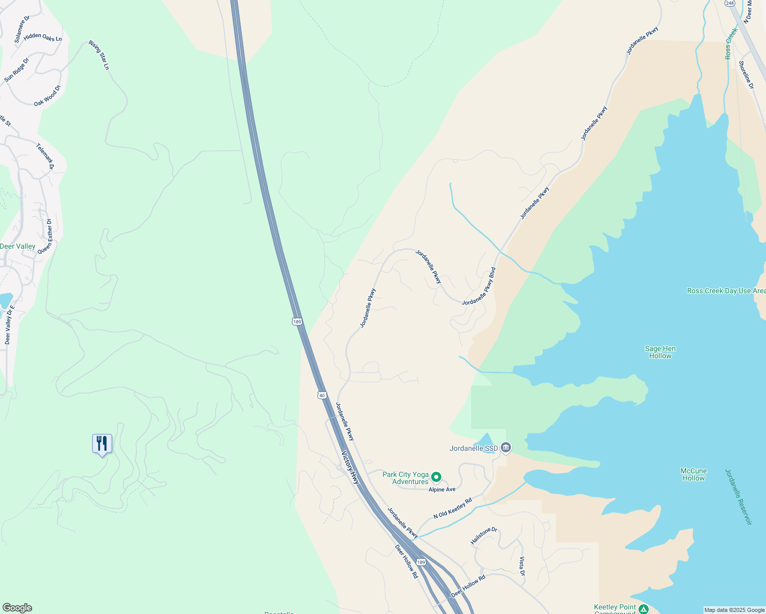 map of restaurants, bars, coffee shops, grocery stores, and more near 1936 West Dotterel Circle in Heber City