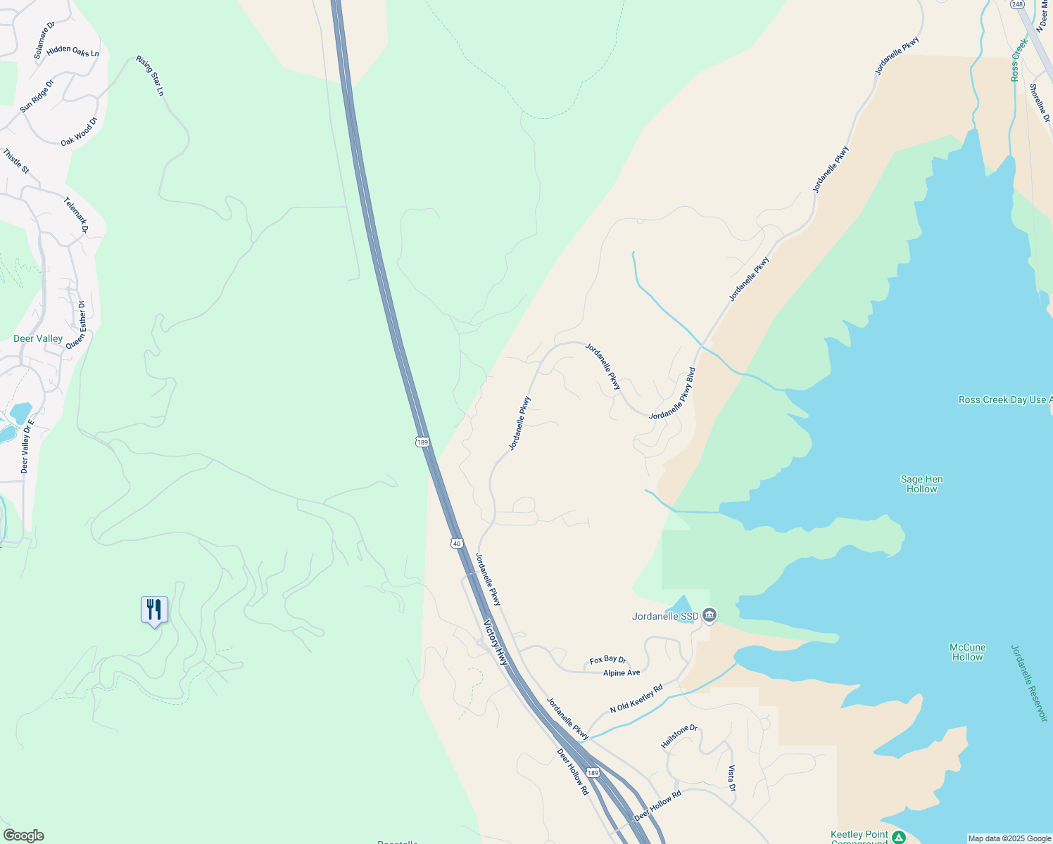 map of restaurants, bars, coffee shops, grocery stores, and more near 2002 West Dotterel Circle in Heber City