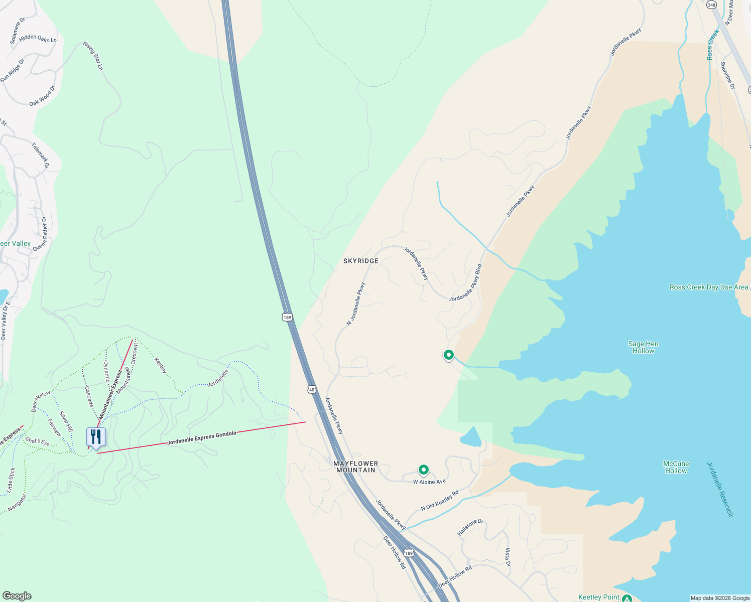 map of restaurants, bars, coffee shops, grocery stores, and more near 1916 West Dotterel Circle in Heber City
