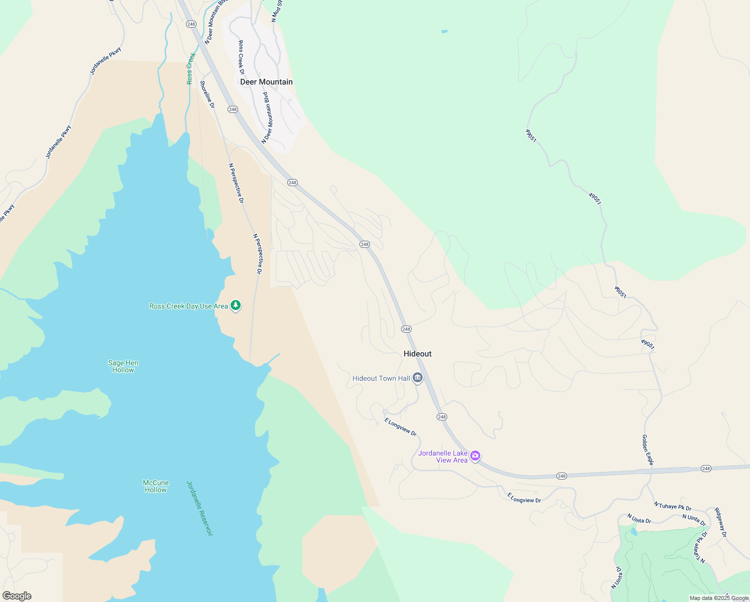 map of restaurants, bars, coffee shops, grocery stores, and more near 11293 North Shoreline Drive in Hideout