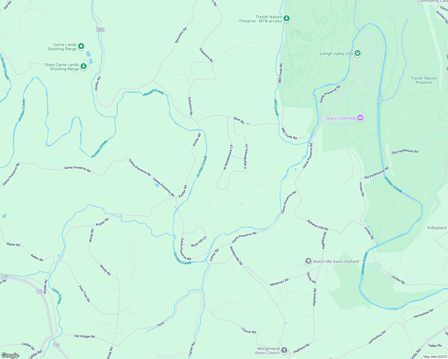 map of restaurants, bars, coffee shops, grocery stores, and more near 4130 East Wyndemere Circle in Schnecksville
