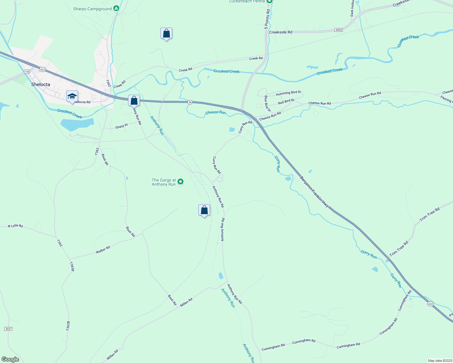 map of restaurants, bars, coffee shops, grocery stores, and more near 190 Thomas Covered Bridge Road in Indiana