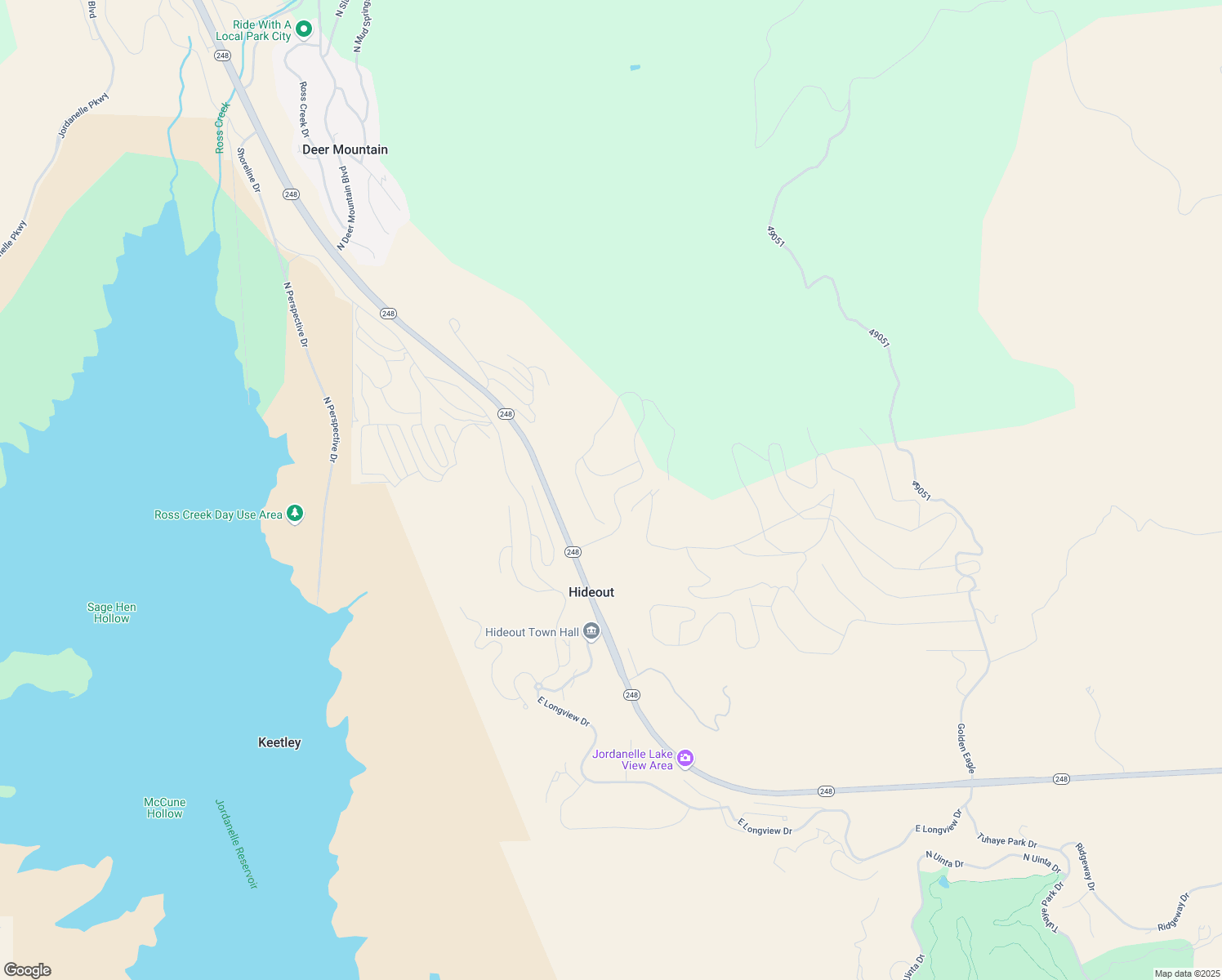 map of restaurants, bars, coffee shops, grocery stores, and more near 11353 North Soaring Hawk Lane in Hideout