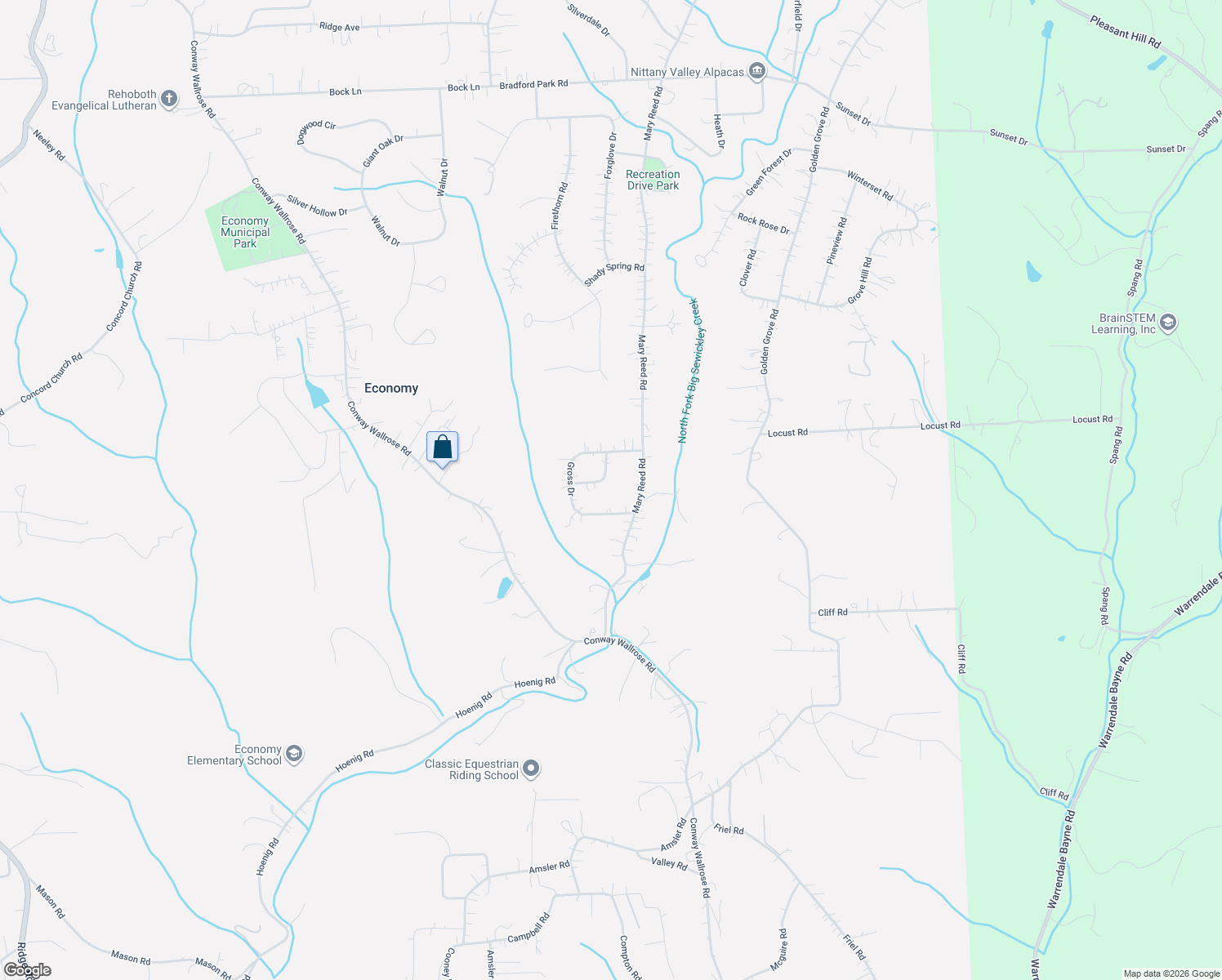 map of restaurants, bars, coffee shops, grocery stores, and more near 105 Clearview Dr in Baden