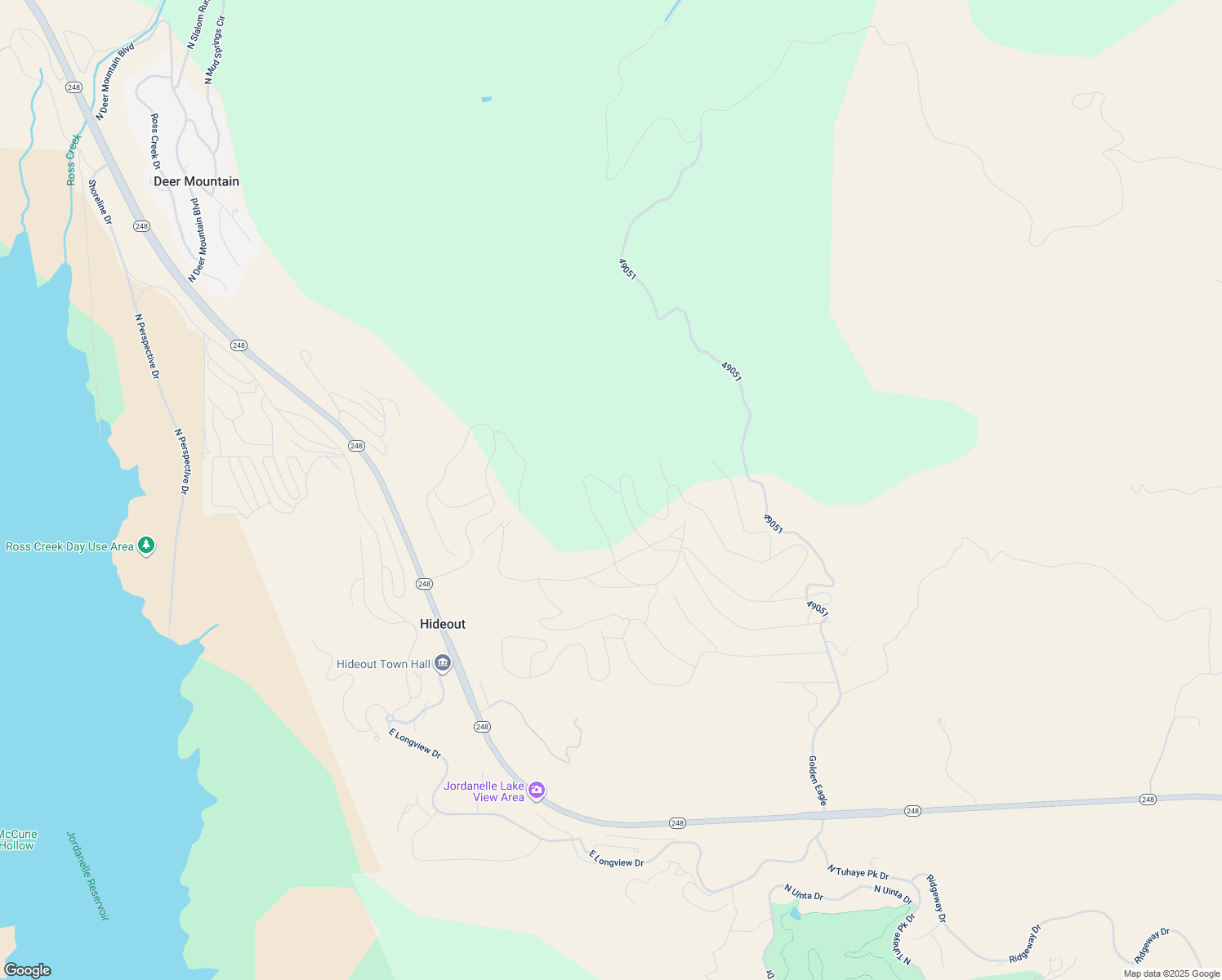 map of restaurants, bars, coffee shops, grocery stores, and more near 11432 North Balsam Root Lane in Hideout