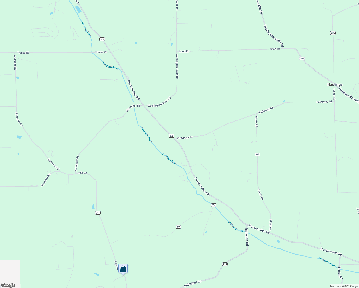 map of restaurants, bars, coffee shops, grocery stores, and more near County Highway 320 in Bellville