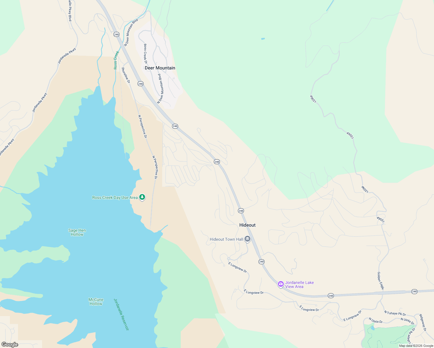 map of restaurants, bars, coffee shops, grocery stores, and more near 11422 Shoreline Drive in Hideout