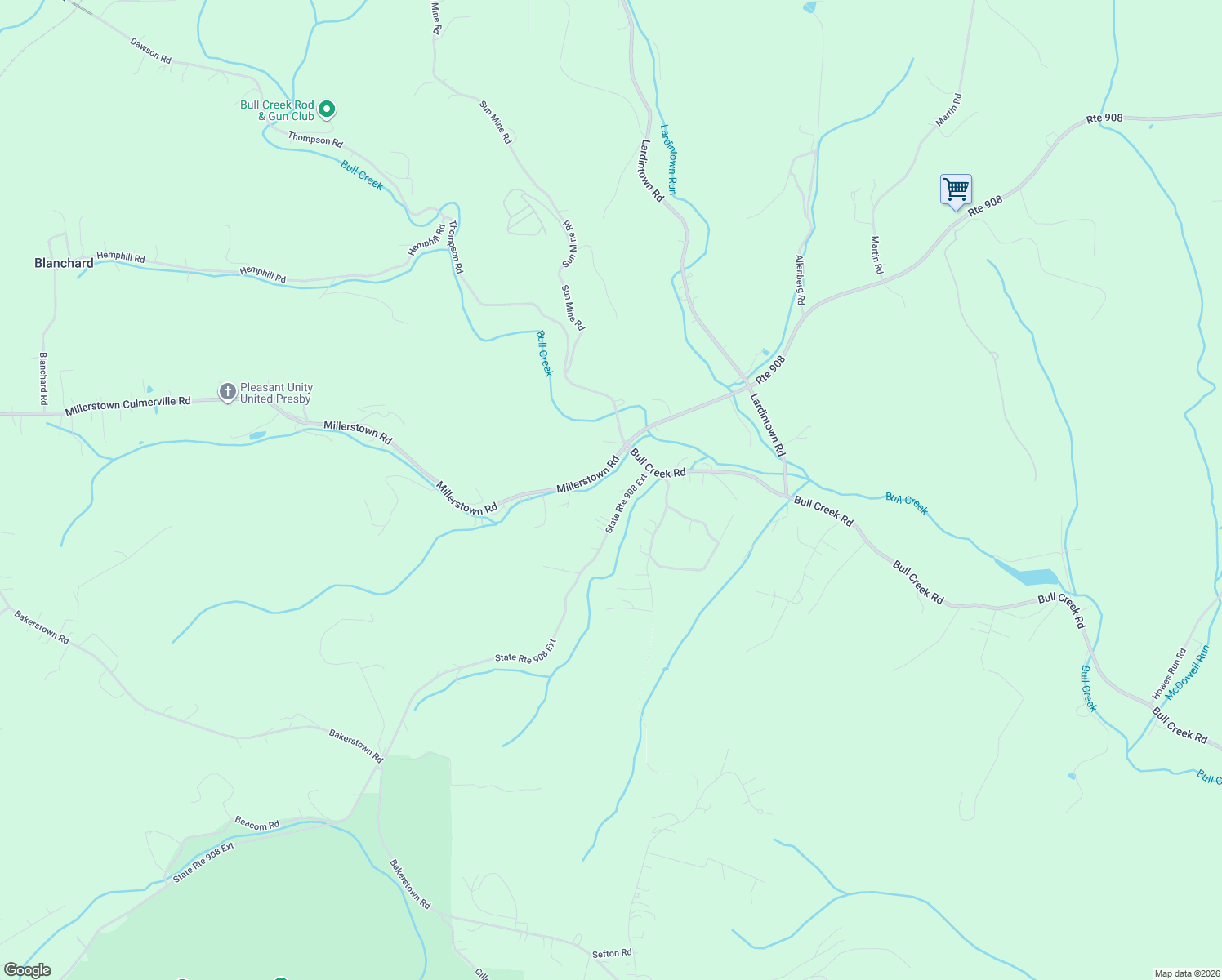 map of restaurants, bars, coffee shops, grocery stores, and more near 721 Route 908 Ext in Tarentum
