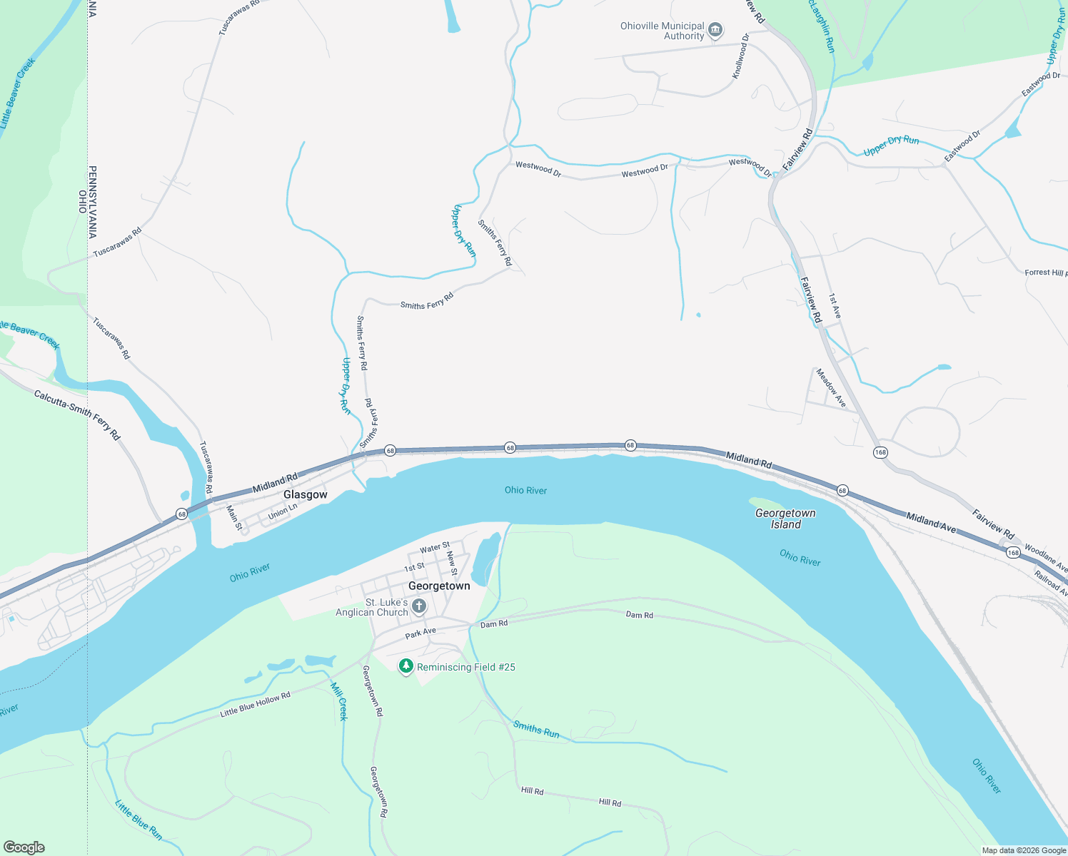map of restaurants, bars, coffee shops, grocery stores, and more near 408 Midland Road in Midland