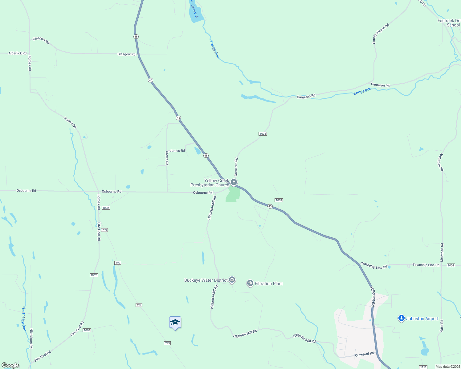 map of restaurants, bars, coffee shops, grocery stores, and more near 49132 Osbourne Road in Wellsville