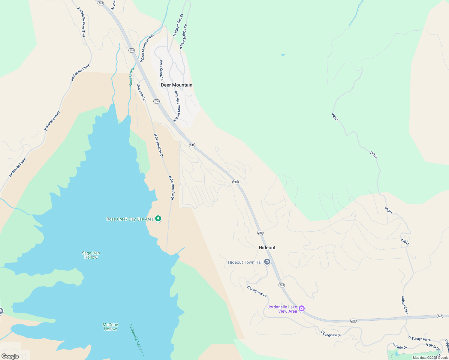 map of restaurants, bars, coffee shops, grocery stores, and more near 11661 North Shoreline Drive in Hideout