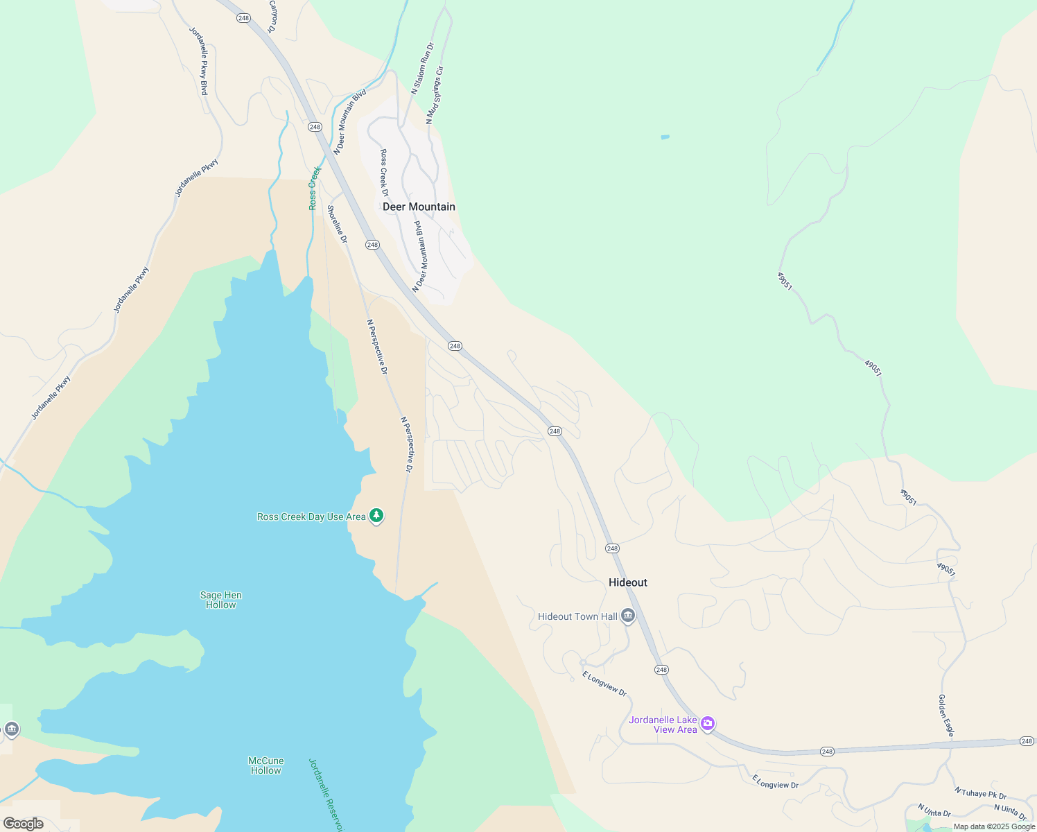 map of restaurants, bars, coffee shops, grocery stores, and more near 11691 North Shoreline Drive in Hideout