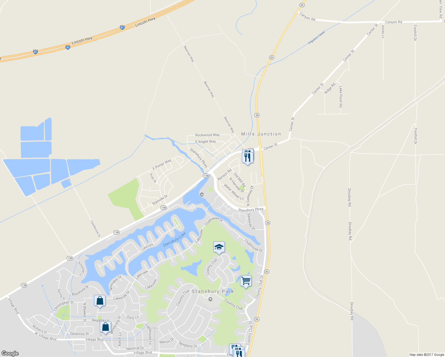 map of restaurants, bars, coffee shops, grocery stores, and more near 420 Benson Road in Tooele