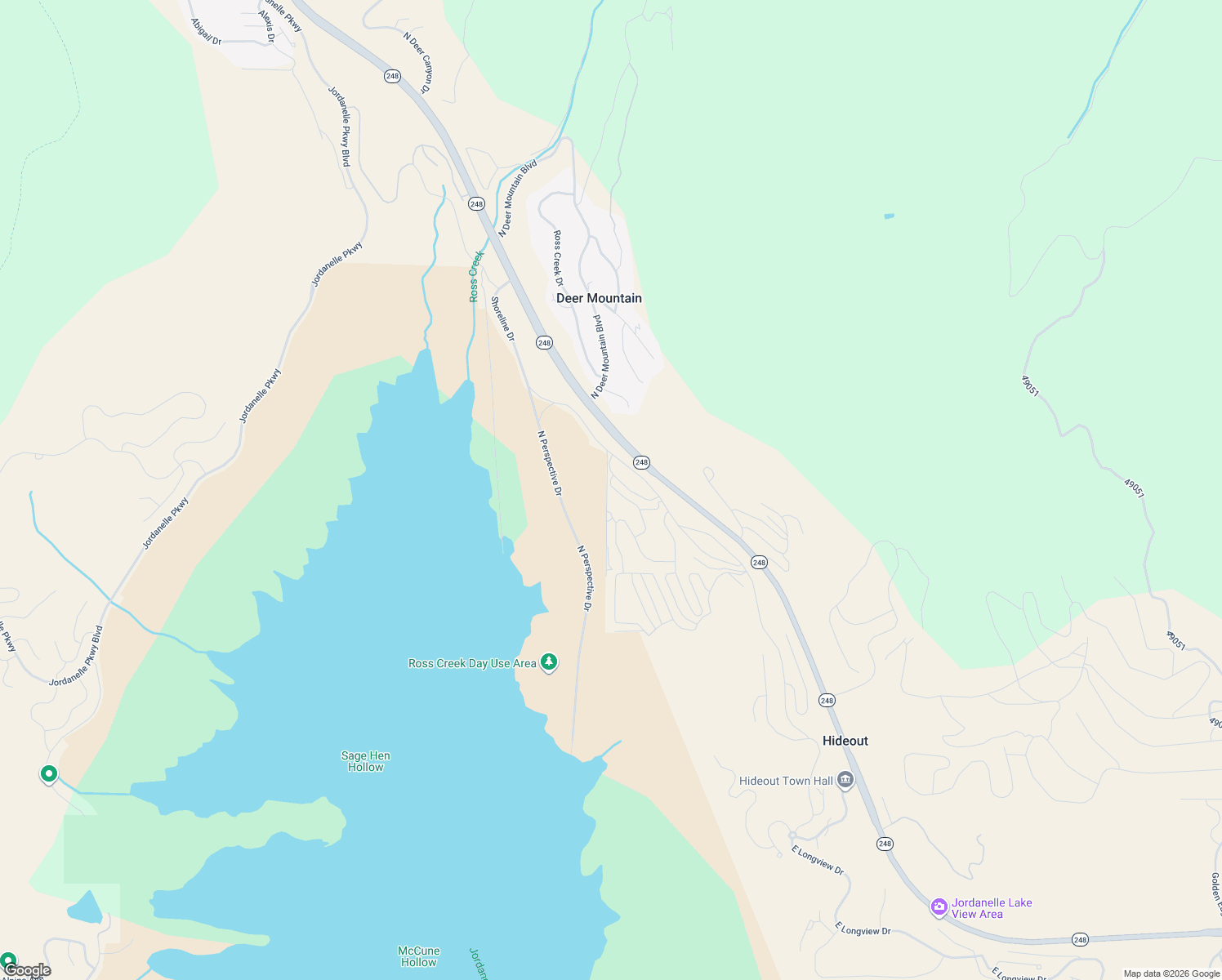 map of restaurants, bars, coffee shops, grocery stores, and more near Longview Drive in Kamas