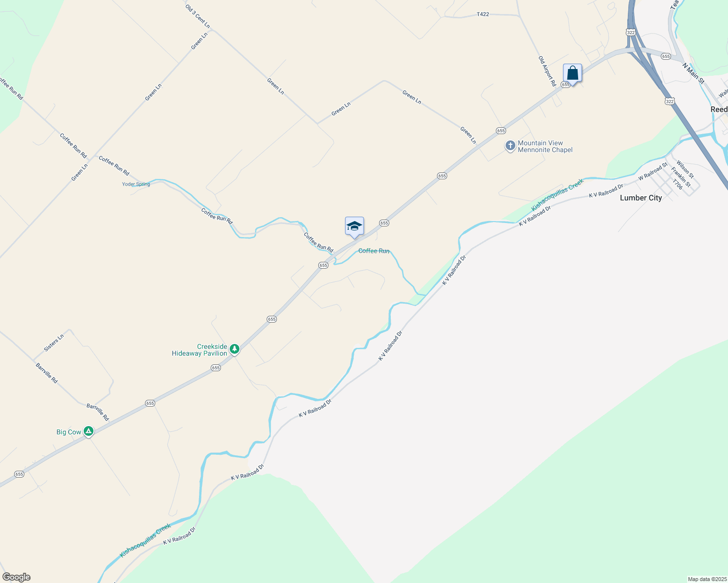 map of restaurants, bars, coffee shops, grocery stores, and more near 144 Cedar Hill Drive in Reedsville